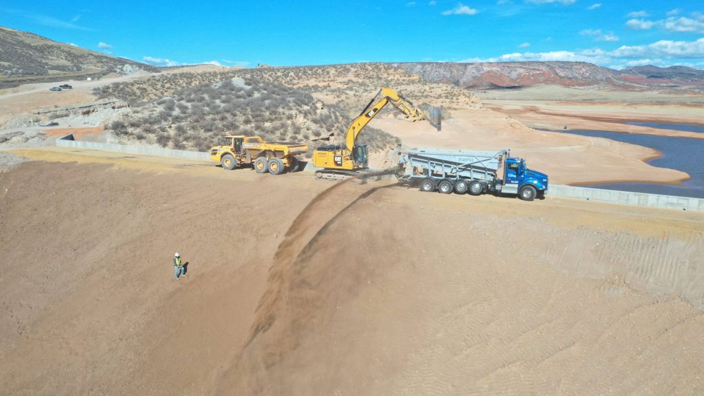 Topsoil Dam Placement